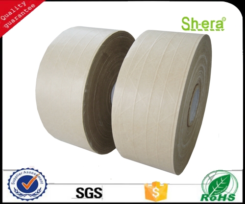 Wet water reinforced kraft paper tape